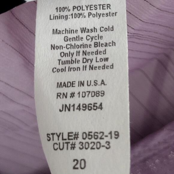 Studio 1940 NEW VTG Y2K FAIRY Purple Silver Shimmer VNeck Tank 20 Plus GOING OUT - Picture 7 of 9